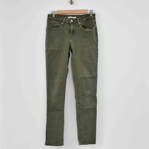 Levi Strauss Green Mid Rise Skinny Jeans